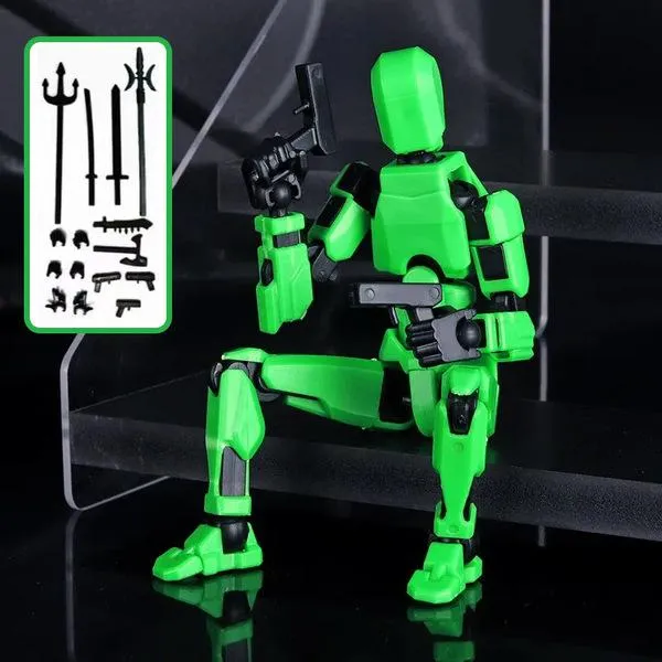 Action Figure Model Kit – Poseable Soldier with Weapons Set - Image 12
