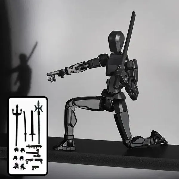 Action Figure Model Kit – Poseable Soldier with Weapons Set - Image 10