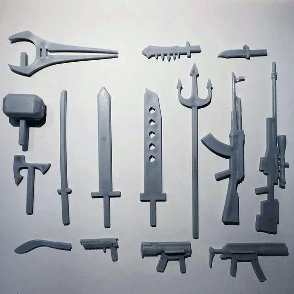 Action Figure Model Kit – Poseable Soldier with Weapons Set - Image 7